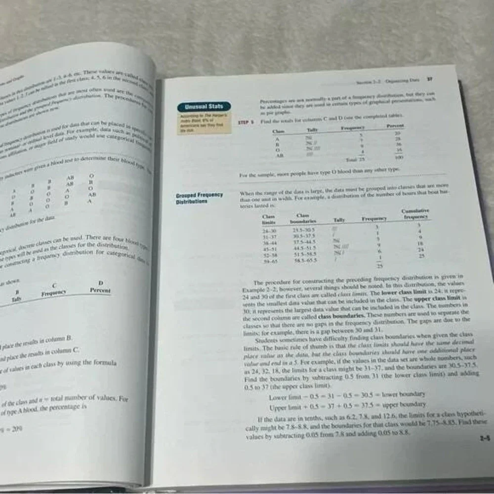 Elementary Statistics A Step By Step Approach Textbook Allan G Bluman 5th Ed